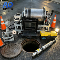 Caméra d'inspection de puits profonds pour études géotechniques, inspection jusqu'à 1000 m de profondeur, système de montage rapide, durable, fiable, double vue, grand angle