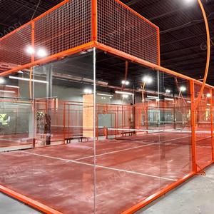 Pista <span class=keywords><strong>de</strong></span> Pádel sin Columnas en las Esquinas, Ideal para Uso en Interiores, Pista <span class=keywords><strong>de</strong></span> Pádel Super Panorámica, Luces <span class=keywords><strong>de</strong></span> 200W/300W/400W Disponibles - Product Image 3