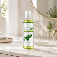 Huile Essentielle de Romarin Naturelle 100ml Marque Blanche pour la Croissance Capillaire et le Soin du Cuir Chevelu, Huile Hydratante Premium pour Massage Corporel, Vente en Gros OEM