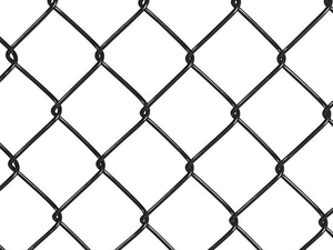 Heavy Duty Black PVC <b>Coated</b> Chain Link Fence, Custom <b>Wire</b> Gauge Diamond Mesh for Stadium <b>Fencing</b> - Product Image 1