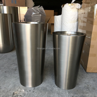 Décoration de jardin moderne, vase à fleurs en acier inoxydable durable et grand pot de plantes d'extérieur avec option d'éclairage LED pour balcon