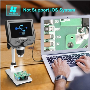 Kính Hiển Vi 600X Màn Hình <span class=keywords><strong>LCD</strong></span> 4.<span class=keywords><strong>3</strong></span> "Kính Hiển Vi Video Kỹ Thuật Số Điện Tử <span class=keywords><strong>3</strong></span>,6mp Kính Lúp LED Cầm Tay Để Bảo Trì Điện Thoại Di Động - Product Image 3