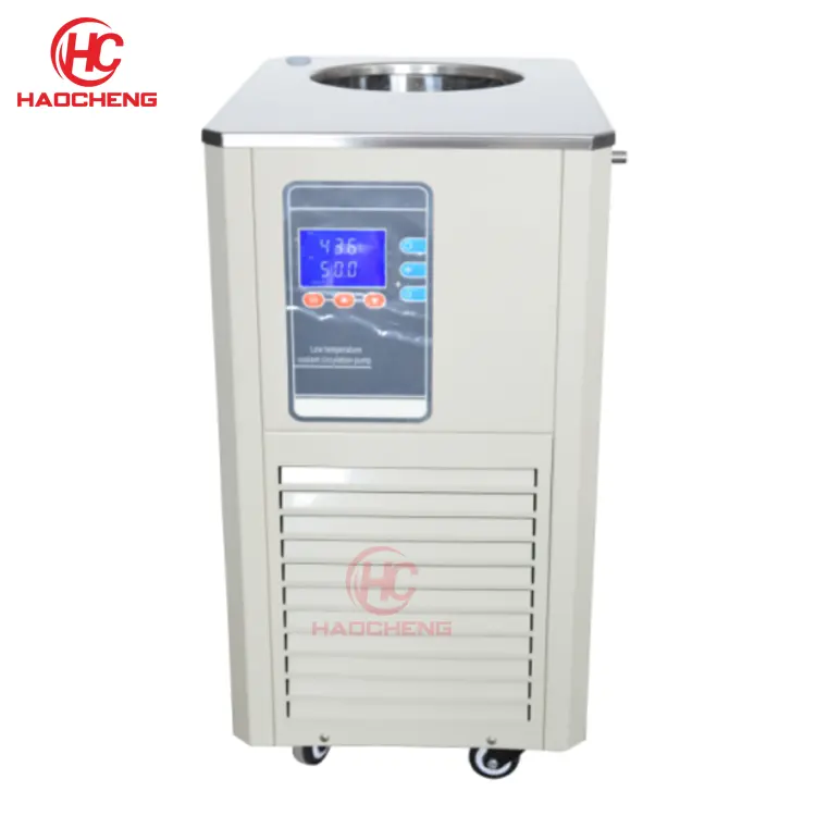 Unit laboratorium sirkulasi glikol harga kecil didinginkan portabel-pemanas 120c dan air pendingin 5l