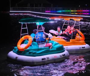Electric Bumper Boat for Party Cruise and School/Home Use Metal Construction with Battery for Lake/<strong>Sea</strong> Play Three <strong>People</strong> - Product Image 5
