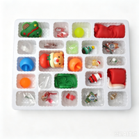 Calendrier de l'Avent Squishy de Noël en Promotion - Boîte Surprise 24 Jours avec Pack de Squishies et Fidgets pour Enfants