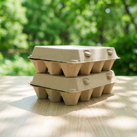 Cartons à œufs compostables blancs personnalisés pour 12 œufs, en fibre de canne à sucre végétale, pour présentation en restaurant