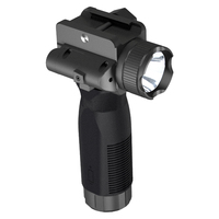 Aktivasi Cepat Strobe Beli Senter Berburu LED 2000 Lumen dengan Laser Biru, Pegangan Aluminium, Dapat Diisi Ulang, 10x Pembesar