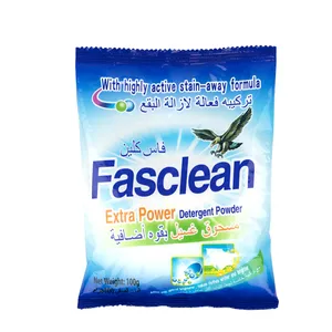 100g detergent powder packaging rich foam sachet laundry detergent powder