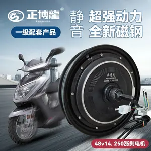 Không chổi than DC Gear Motor xe điện bánh xe trung tâm động cơ không chổi than DC Gear Motor với bánh xe