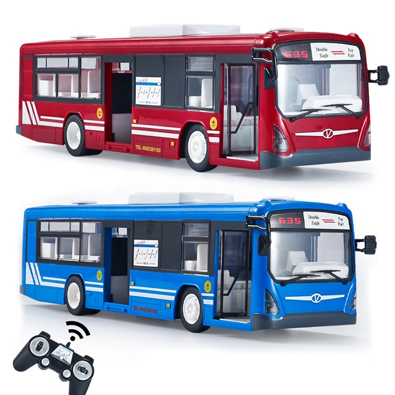 Autobús De Policía A Control Remoto – 1:30, Tamaño 12.4x3.2x4.5 Pulgadas, Con Luces Y Sonidos, Regalo Creativo (Pilas AA No Incluidas)
