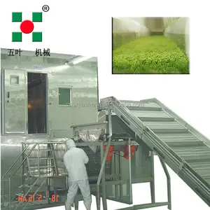 China Hersteller Gemüse früchte Schnell gefrieren Fluid isierter IQF Tunnel Gefrier schrank Maschine Kontinuierlicher Luftstrahl-Gefrier schrank