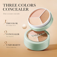 Palette de correcteur 3 couleurs SADOER, couvrance totale, cernes, acné, pores, crème correctrice pour le visage, cosmétiques