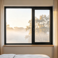 Ventana Abatible de Aluminio con Doble Acristalamiento, Aislamiento Acústico, Anticondensación, para Sala de Estar, en Oferta
