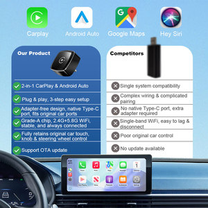 Rhythm Mini Wireless Carplay Adapter Dual Mode Auto Connect Upgraded Chip Stable Signal For Original Car Screen - Product Image 4