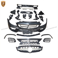 Kits de carrosserie de style AMG pour Mercedes Benz Classe E, style 2017, nouvelle version W213, matériau PP, pare-chocs avant, calandre avant, pare-chocs arrière