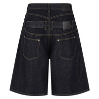 Pantalon en jean rétro américain original pour hommes et femmes, style urbain, décorations à rivets, double taille, pantalon de travail forestier, short