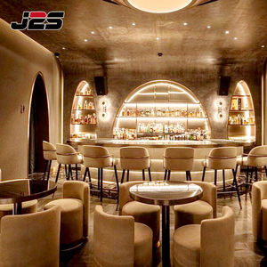 مجموعة أثاث بار فاخرة من الدرجة التجارية J2S، كراسي بار مبطنة، كراسي استرخاء، مقاعد مقاومة للماء للنوادي الليلية - Product Image 4