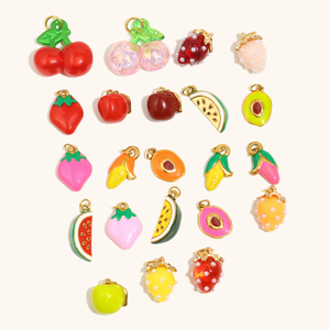 Dingran Tự Làm Mùa Hè Lấy Cảm Hứng Từ Thép Không Gỉ Vàng-Mạ Men Trái Cây Quyến Rũ Bộ Sưu Tập Đầy Màu Sắc Nhiệt đới Thiết Kế Cho Quà Tặng - Product Image 2