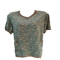 3.5 Dollar modèle WYF010 décontracté hauts été grande taille bureau uniforme en gros col rond élégant Blouses chemises et chemisiers pour dame