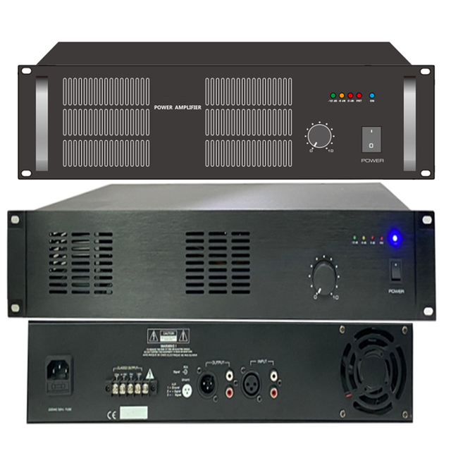 Professional Single Channel Post Stage Constant Voltage Amplifier XLR Input with Volume Control and Low-pass Filter
