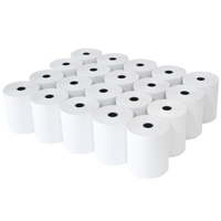 Rouleaux de papier thermique sans BPA pour caisse enregistreuse, papier de reçu blanc pour TPV avec rappel de faible stock rouge pour les comptoirs de caisse des commerces de détail