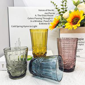 Bán buôn đồ thủy tinh, ly rượu màu, ly uống nước, ly thủy tinh ép màu xanh, cốc, ly uống rượu - Product Image 2