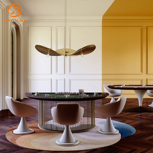 <span class=keywords><strong>Fauteuil</strong></span> Tulip moderne et minimaliste, revêtement en <span class=keywords><strong>cuir</strong></span> PU rose/<span class=keywords><strong>marron</strong></span>, base sur piétement garnie d'éléments dorés, chaise longue - Product Image 5