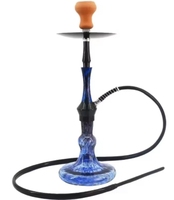 Accessoires Shesha Chicha 22 pouces en aluminium Fourniture personnalisée Base en verre coloré pour les magasins de fumeurs
