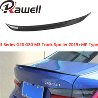 Aileron de coffre arrière en fibre de carbone sèche de haute qualité style MP pour BMW Série 3 G20 G80 M3, spoiler de coffre 2019+, spoiler queue de canard
