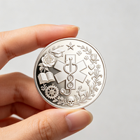 Pièces commémoratives personnalisées de haute qualité, moulées sous pression, polies, avec placage anti-argent, sans MOQ, pièces en alliage de zinc à bas prix