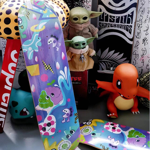 Tabla de Skateboard Profesional de Arce Canadiense de Doble Rocker de 8.0 Pulgadas, Tabla de Skateboard de Alta Gama con Doble Curvatura, Tabla de Skateboard Popular de Arce - Product Image 4