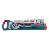 Ensemble complet de 12 douilles en plastique de 3/8 pouces, SAE et métriques, CRV, pour réparation automobile, outils à main PHIXWELL, garantie 1 an, usage domestique
