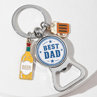 Porte-clés en alliage de zinc avec logo personnalisé, ouvre-bouteille en métal émaillé 3D/2D, porte-clés ouvre-bouteille personnalisé pour bar