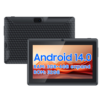 Tablet PC Empresarial Android de 7 Pulgadas con Pantalla IPS 1024x600, 3GB RAM, 32GB Almacenamiento, WIFI, Procesador Quad Core Rockchip para Juegos y Negocios