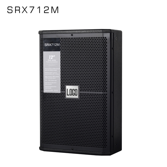 Hot Sell VOXFULL Professional Sound System SRX712M 600W Peak Power Single 12" Full Frequency Wooden Iron Boxes Stage Speaker