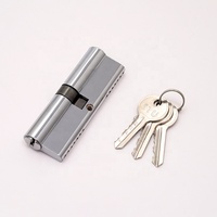 Ensemble de cylindres de serrure de porte en aluminium pour ordinateur, prix abordable, ensemble de cylindres de serrure à mortaise chromés