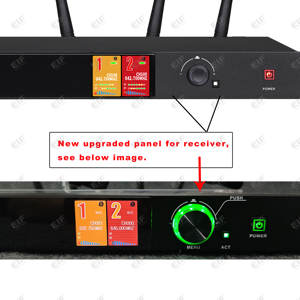 EIFMUSES 200M New Arrival Conference Mic Wireless Microphone Professional Condenser Microphone 2-<b>Channel</b> for Meeting 560-614MHz - Product Image 5