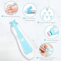 Coupe-ongles personnalisé avec 6 têtes de rechange Accessoires et limes à ongles en ABS pour bébé