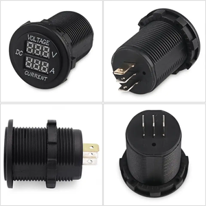 Guhang GH-92 0-10A kỹ thuật số vôn kế Ampe kế 3 bit LED bảng điều chỉnh điện áp hiện tại <span class=keywords><strong>Meter</strong></span> 5 cổng <span class=keywords><strong>USB</strong></span> 24V xe Volt Amp Tester màn hình - Product Image 2