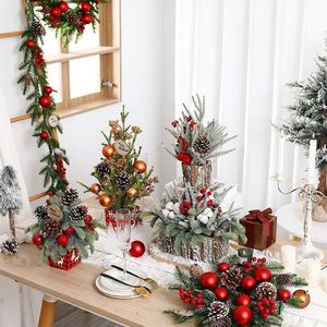 Christmas Decorations Nordic Style <b>Tree</b> Shape Handmade Desktop Decor For Holiday Gift Giving - Product Image 2