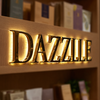 Enseigne Kelly personnalisée avec lettres rétroéclairées par LED, enseigne murale, enseigne publicitaire extérieure, nom de magasin, signalétique lumineuse pour entreprise