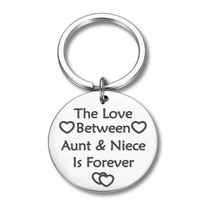 LLavero de carta de amor de acero inoxidable mundial personalizado ODM, Regalos especiales, piedra de nacimiento para parejas, regalo de aniversario para mujeres - Product Image 4