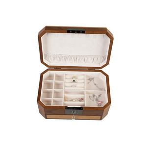 DS Luxury Rectangle Mosaic <b>Glass</b> Mirror <b>Box</b> with Multiple Compartments Drawer Storage Organizer Wooden Jewelry <b>Box</b> - Product Image 2