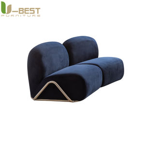 Canapé modulaire nordique noir de style rétro U-Best, angle droit, design unique, style Wabi Sabi, petit salon, combinaison de salle de sport - Product Image 6