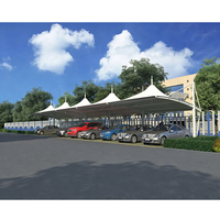 Structure de carport préfabriquée moderne ignifuge en PVC tendu pour entrepôt et hôtel