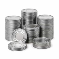 Couvercle en fer rond de qualité alimentaire pour boîte de conserve, 126 mm, en fer blanc, couvercle inférieur en fer blanc