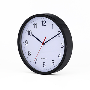 Promotional Manufacturers 10 Inch Hot Sell <b>Battery</b> Operated Gift Round Cheap Plastic Quartz Custom Wall <b>Clock</b> Home Decor - Product Image 1