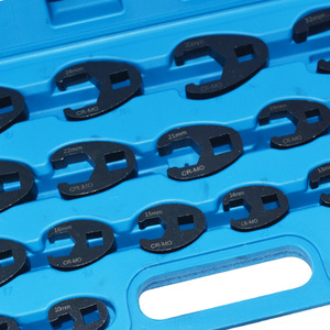 19-Piece Hose Wrench Set 8-32Mm Open End For Confined Spaces With Hard Case Storage - Product Image 4