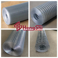 Tissu de quincaillerie Treillis métallique soudé de 1/2 pouces/Treillis soudé galvanisé/Treillis soudé enduit de PVC
