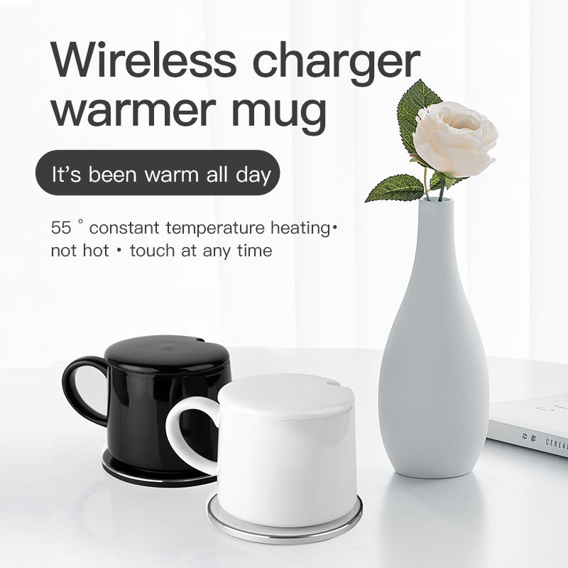 Smart Gift: 55°C Thermostatic Mug Warmer with Wireless Charger - Image 3